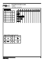 Preview for 5 page of Next ROOM DIVIDER-OAK 614427 Assembly Instructions Manual