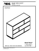 Preview for 1 page of Next RUBIX WIDE CHEST Assembly Instructions Manual