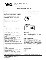 Preview for 2 page of Next RUBIX WIDE CHEST Assembly Instructions Manual