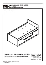 Preview for 1 page of Next SALVAGE CABIN BED 175296 Assembly Instructions Manual