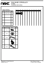 Предварительный просмотр 5 страницы Next SALVAGE DTROLLEY 536685 Assembly Instructions Manual