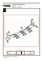 Предварительный просмотр 7 страницы Next SANDHAM BENCH 631731 Aassembly Instructions