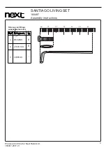 Предварительный просмотр 4 страницы Next SANTIAGO 165487 Assembly Instructions Manual