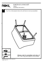 Предварительный просмотр 5 страницы Next SANTIAGO 165487 Assembly Instructions Manual