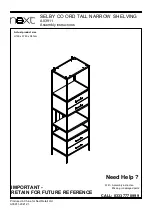 Preview for 1 page of Next SELBY CO ORD A03911 Assembly Instructions Manual