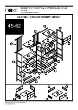 Preview for 4 page of Next SELBY CO ORD TALL WIDE SHELVING Assembly Instructions Manual