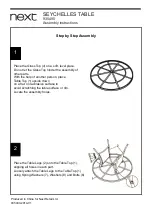 Preview for 4 page of Next SEYCHELLES TABLE 935490 Assembly Instructions Manual