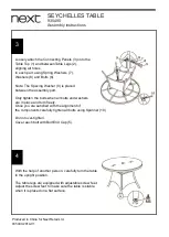 Preview for 5 page of Next SEYCHELLES TABLE 935490 Assembly Instructions Manual