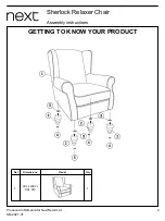 Preview for 4 page of Next Sherlock Relaxer Chair Assembly Instructions Manual