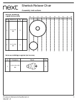 Preview for 5 page of Next Sherlock Relaxer Chair Assembly Instructions Manual