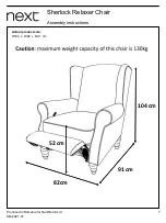 Preview for 7 page of Next Sherlock Relaxer Chair Assembly Instructions Manual