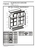 Preview for 3 page of Next SLIDE BLACK CARCASS Assembly Instructions Manual