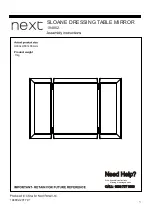 Предварительный просмотр 2 страницы Next SLOANE 194802 Assembly Instructions