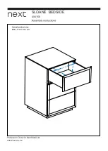 Предварительный просмотр 8 страницы Next SLOANE 404160 Assembly Instructions Manual