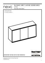 Preview for 2 page of Next SLOANE 437640 Assembly Instructions Manual