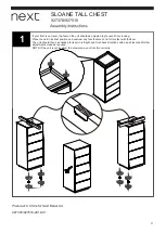 Предварительный просмотр 4 страницы Next SLOANE TALL CHEST 927378 Assembly Instructions Manual