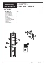 Предварительный просмотр 3 страницы Next SPIRIT TALLBOY 677954 Assembly Instructions Manual