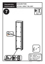 Предварительный просмотр 12 страницы Next SPIRIT TALLBOY 677954 Assembly Instructions Manual