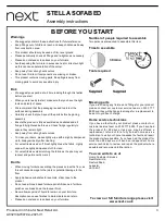 Preview for 3 page of Next Stella A03213 Assembly Instructions Manual