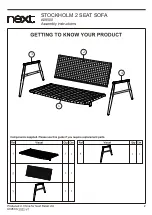 Предварительный просмотр 4 страницы Next STOCKHOLM 2 SEAT SOFA A09500 Assembly Instructions Manual