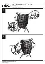 Предварительный просмотр 7 страницы Next STOCKHOLM 2 SEAT SOFA A09500 Assembly Instructions Manual