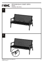 Предварительный просмотр 8 страницы Next STOCKHOLM 2 SEAT SOFA A09500 Assembly Instructions Manual