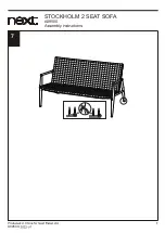 Предварительный просмотр 9 страницы Next STOCKHOLM 2 SEAT SOFA A09500 Assembly Instructions Manual