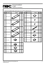 Предварительный просмотр 4 страницы Next TAYLOR 918209 Assembly Instructions Manual