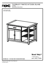 Preview for 3 page of Next THORNLEY PAINTED KITCHEN ISLAND Assembly Instructions Manual