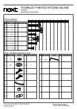 Preview for 6 page of Next THORNLEY PAINTED KITCHEN ISLAND Assembly Instructions Manual