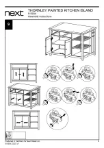 Preview for 11 page of Next THORNLEY PAINTED KITCHEN ISLAND Assembly Instructions Manual