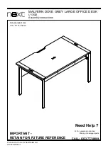 Preview for 1 page of Next U13520 Assembly Instructions Manual