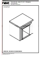 Preview for 1 page of Next VALENCIA 664973 Assembly Instructions Manual