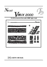 Предварительный просмотр 1 страницы Next Vmix 2000 User Manual