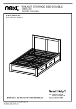 Предварительный просмотр 3 страницы Next WALNUT STORAGE BED-DOUBLE Assembly Instructions Manual