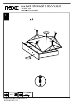 Предварительный просмотр 10 страницы Next WALNUT STORAGE BED-DOUBLE Assembly Instructions Manual