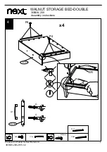 Предварительный просмотр 11 страницы Next WALNUT STORAGE BED-DOUBLE Assembly Instructions Manual