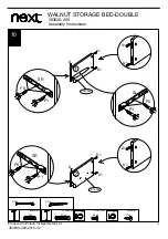 Предварительный просмотр 16 страницы Next WALNUT STORAGE BED-DOUBLE Assembly Instructions Manual