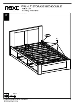 Предварительный просмотр 21 страницы Next WALNUT STORAGE BED-DOUBLE Assembly Instructions Manual