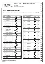 Предварительный просмотр 5 страницы Next WESTCOTT 127530 Assembly Instructions Manual