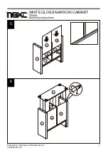 Предварительный просмотр 8 страницы Next WHITE GLOSS NARROW CABINET 733429 Assembly Instructions Manual