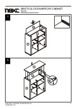 Предварительный просмотр 9 страницы Next WHITE GLOSS NARROW CABINET 733429 Assembly Instructions Manual