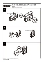 Предварительный просмотр 13 страницы Next WHITE GLOSS NARROW CABINET 733429 Assembly Instructions Manual