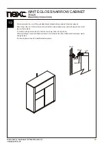 Предварительный просмотр 15 страницы Next WHITE GLOSS NARROW CABINET 733429 Assembly Instructions Manual