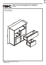 Предварительный просмотр 16 страницы Next WHITE GLOSS NARROW CABINET 733429 Assembly Instructions Manual