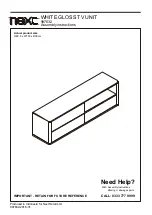 Preview for 1 page of Next WHITE GLOSS TV UNIT 997632 Assembly Instructions Manual