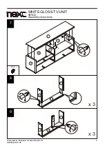 Preview for 9 page of Next WHITE GLOSS TV UNIT 997632 Assembly Instructions Manual