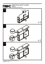 Preview for 10 page of Next WHITE GLOSS TV UNIT 997632 Assembly Instructions Manual