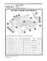 Предварительный просмотр 3 страницы Next WHITE MIDI Assembly Instructions Manual