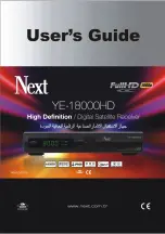 Next YE-18000HD User Manual preview